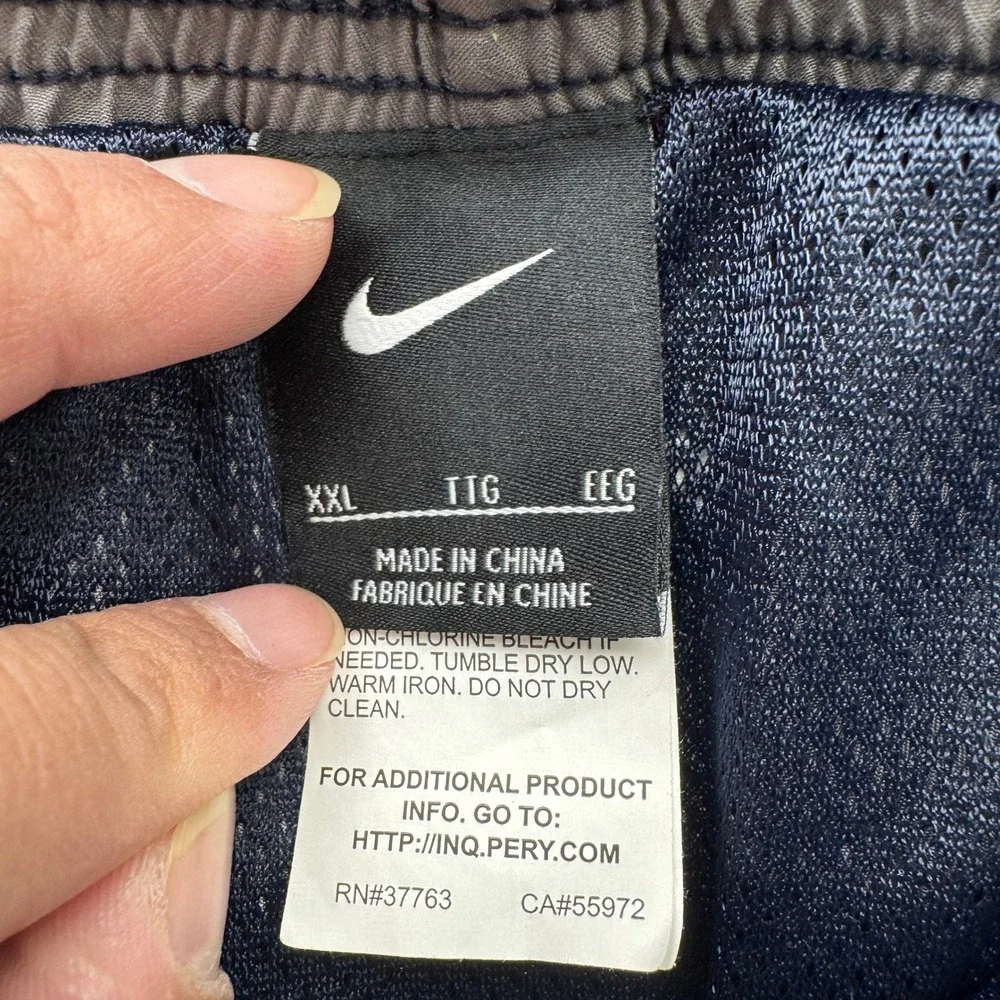 Nike Mens XXL Navy Blue Colorblock Swim Trunks Mesh Lined NESS8512‎ SU25788